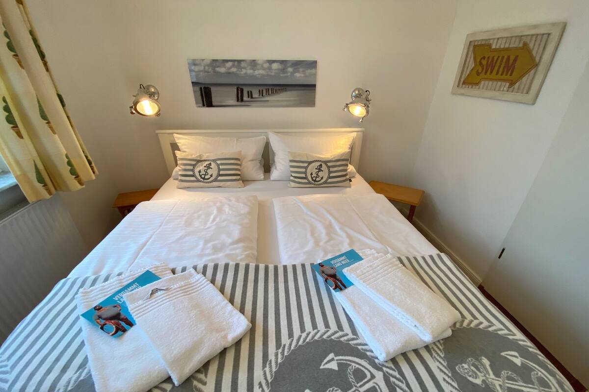 Doppelzimmer für verliebte Seeleute | 高級寢具、免費無線上網、獨特裝潢、布置獨特
