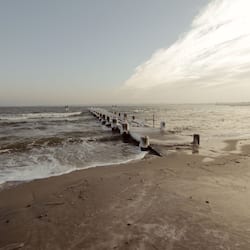 On the beach