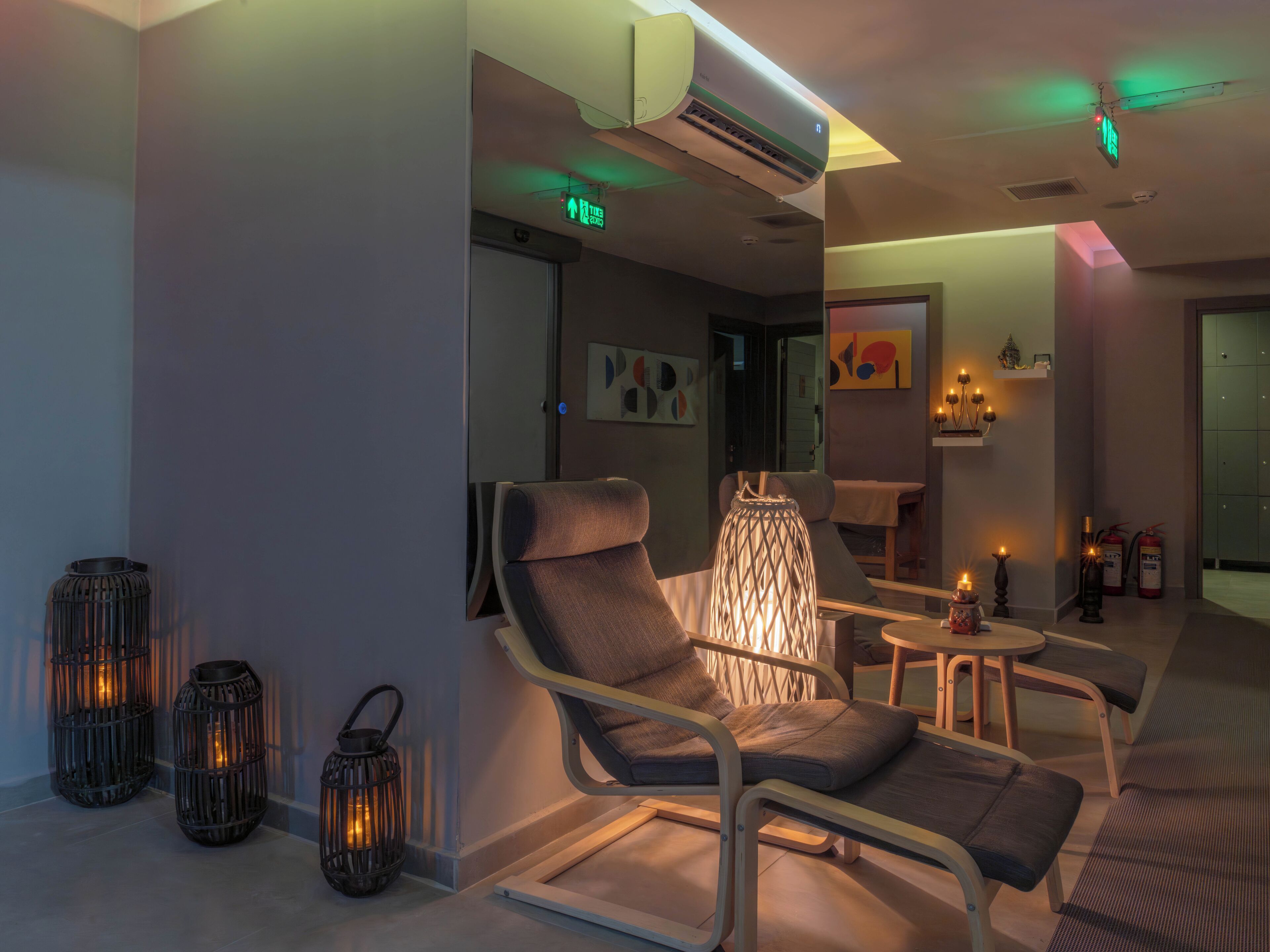 Salas de tratamientos para parejas, baño turco/hammam