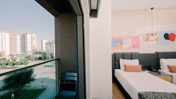 Standard-Dreibettzimmer | Blick vom Balkon