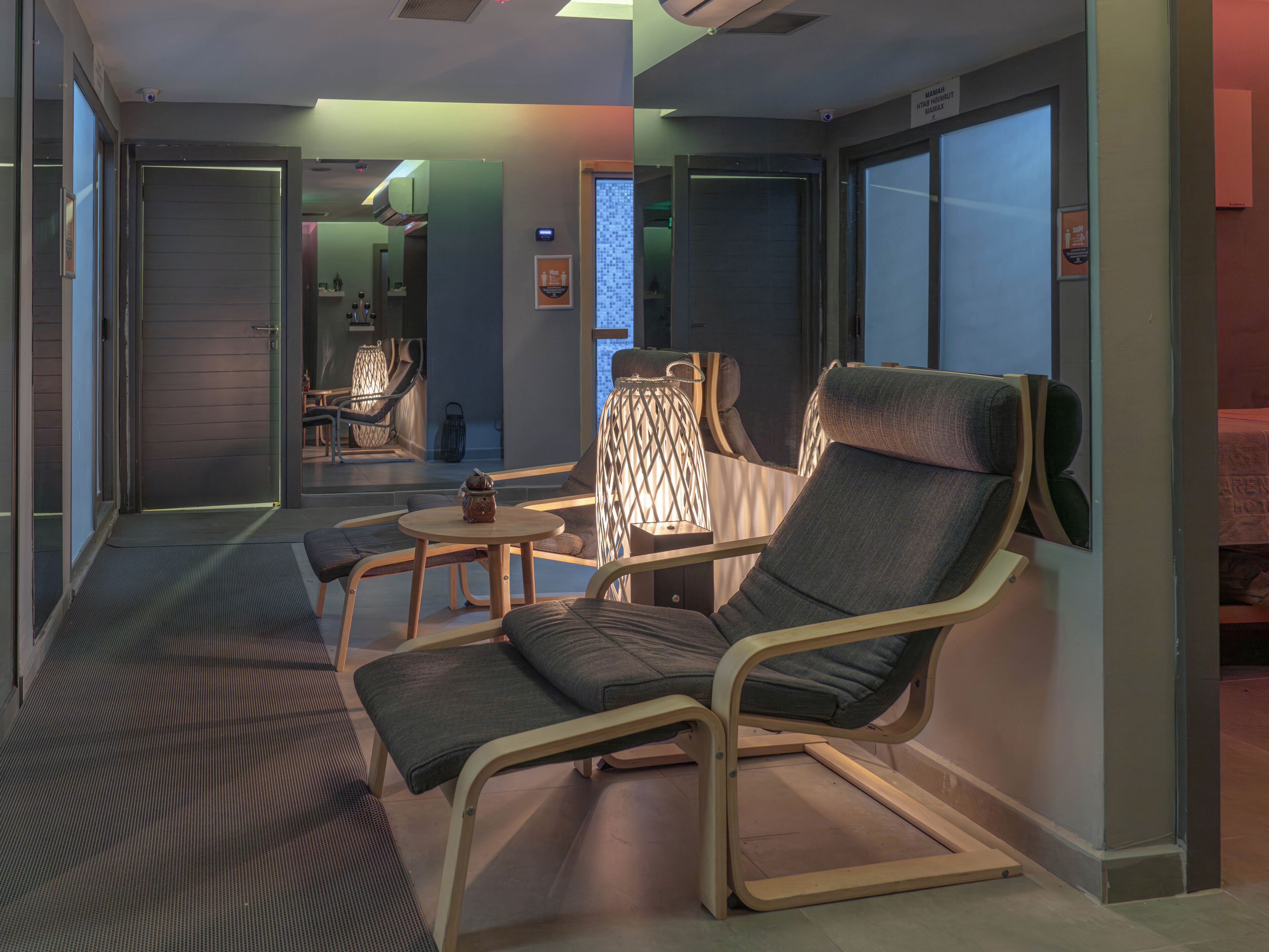 Salas de tratamientos para parejas, baño turco/hammam