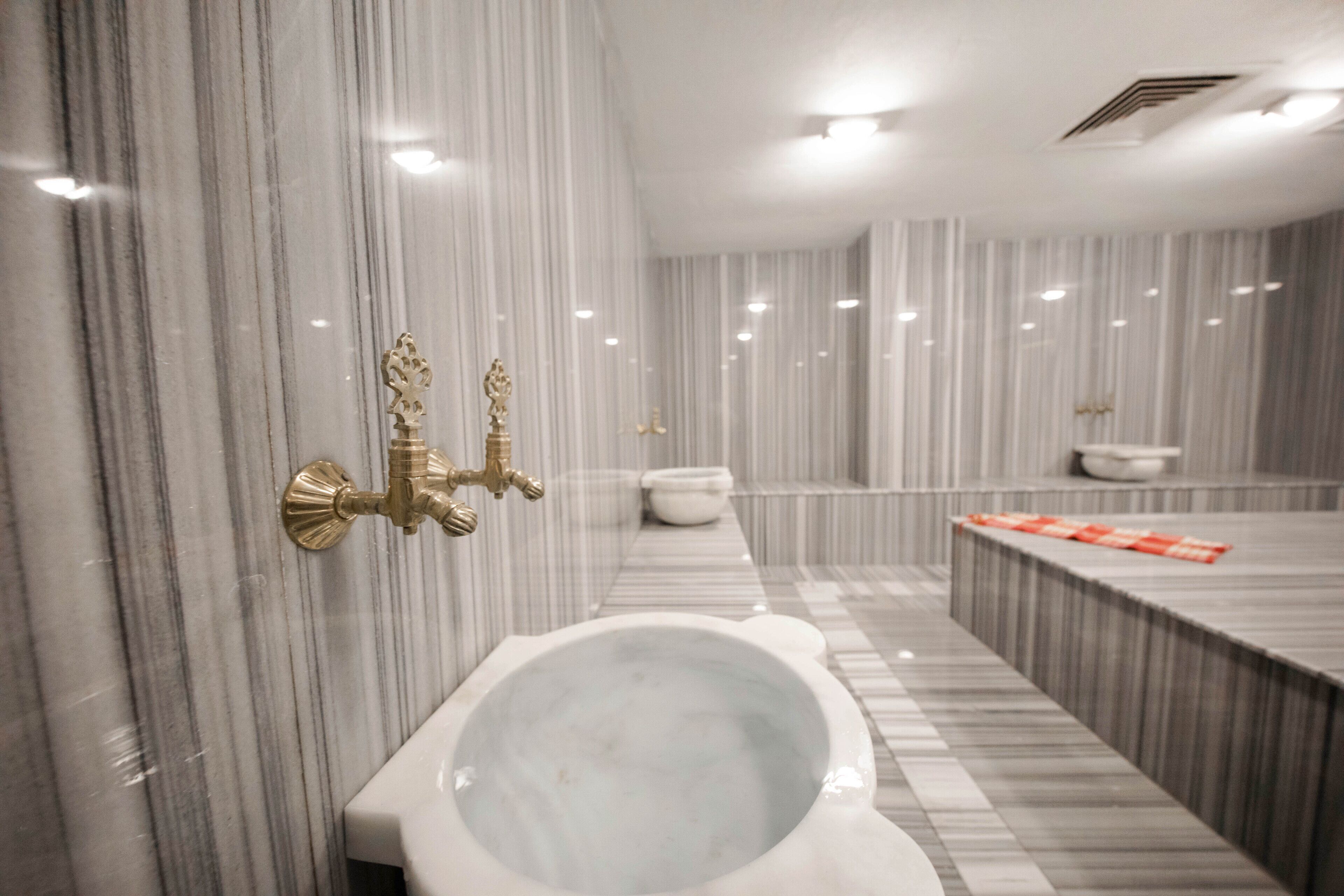 Salas para tratamentos a dois, banho turco/hammam