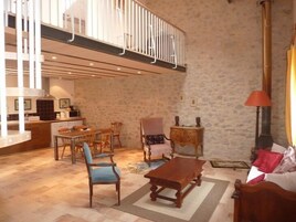 Casa de campo família, 2 quartos, para não fumantes, vista para o jardim | Área de estar