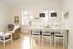 Apartment, Multiple Beds | Living area | Flat-screen TV - Aalborg City apartments (Aalborg)