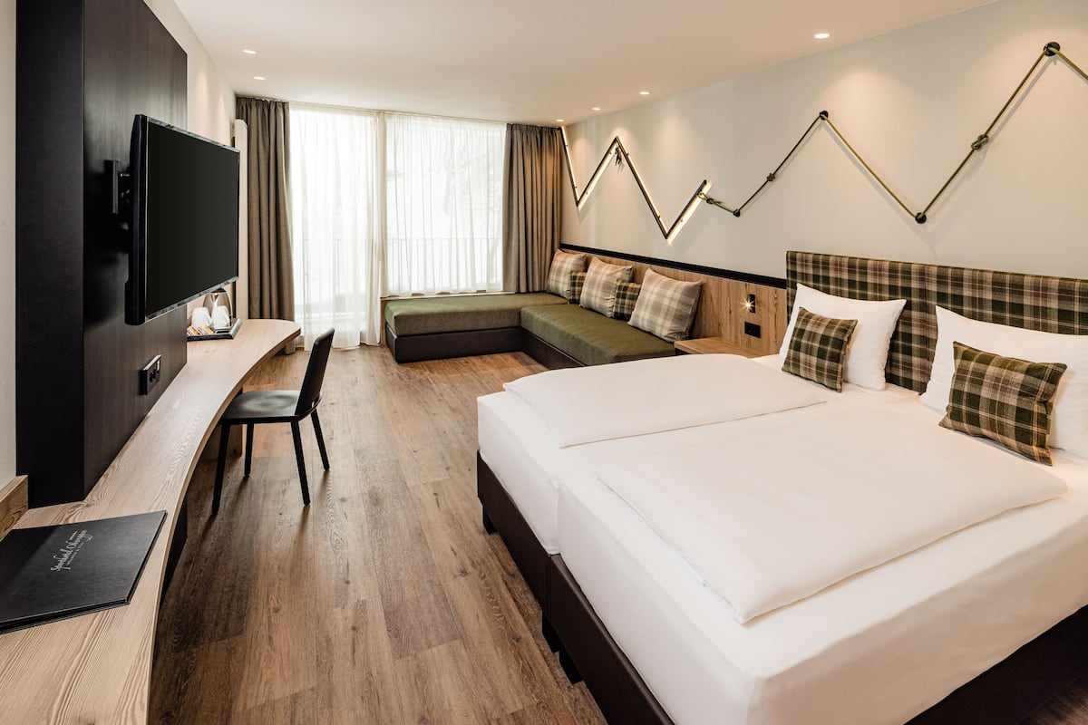 1 slaapkamer, hypoallergeen beddengoed, een minibar, een bureau