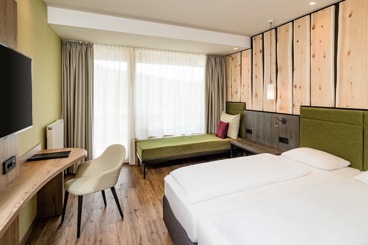 1 slaapkamer, hypoallergeen beddengoed, een minibar, een bureau