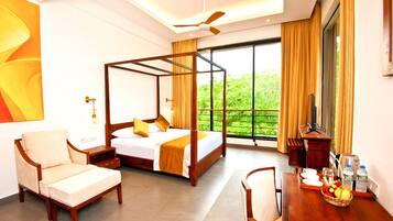 Deluxe Room, Forest View | Premium bedding, minibar, desk, laptop workspace