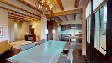 Condo (The Lincoln 402) | Private kitchen | Fridge, microwave, stovetop, dishwasher