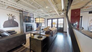 Condo (The Lincoln 503) | Living room | Flat-screen TV, fireplace