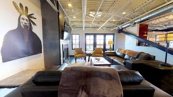 Condo (The Lincoln 503) | Living room | Flat-screen TV, fireplace