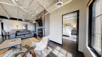 Condo (The Lincoln 503) | Living room | Flat-screen TV, fireplace