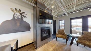 Condo (The Lincoln 503) | Living room | Flat-screen TV, fireplace