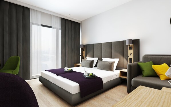 Comfort Double Room, Accessible | Living room