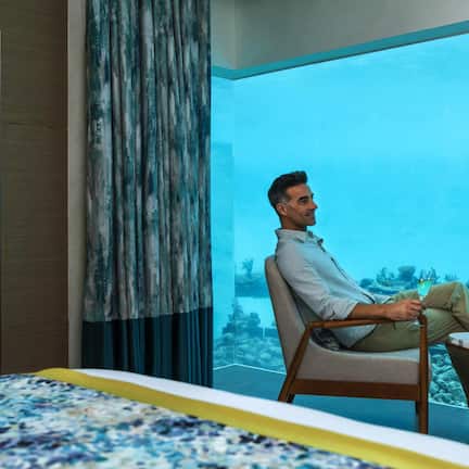Villa (Aqua) | Premium bedding, minibar, in-room safe, desk