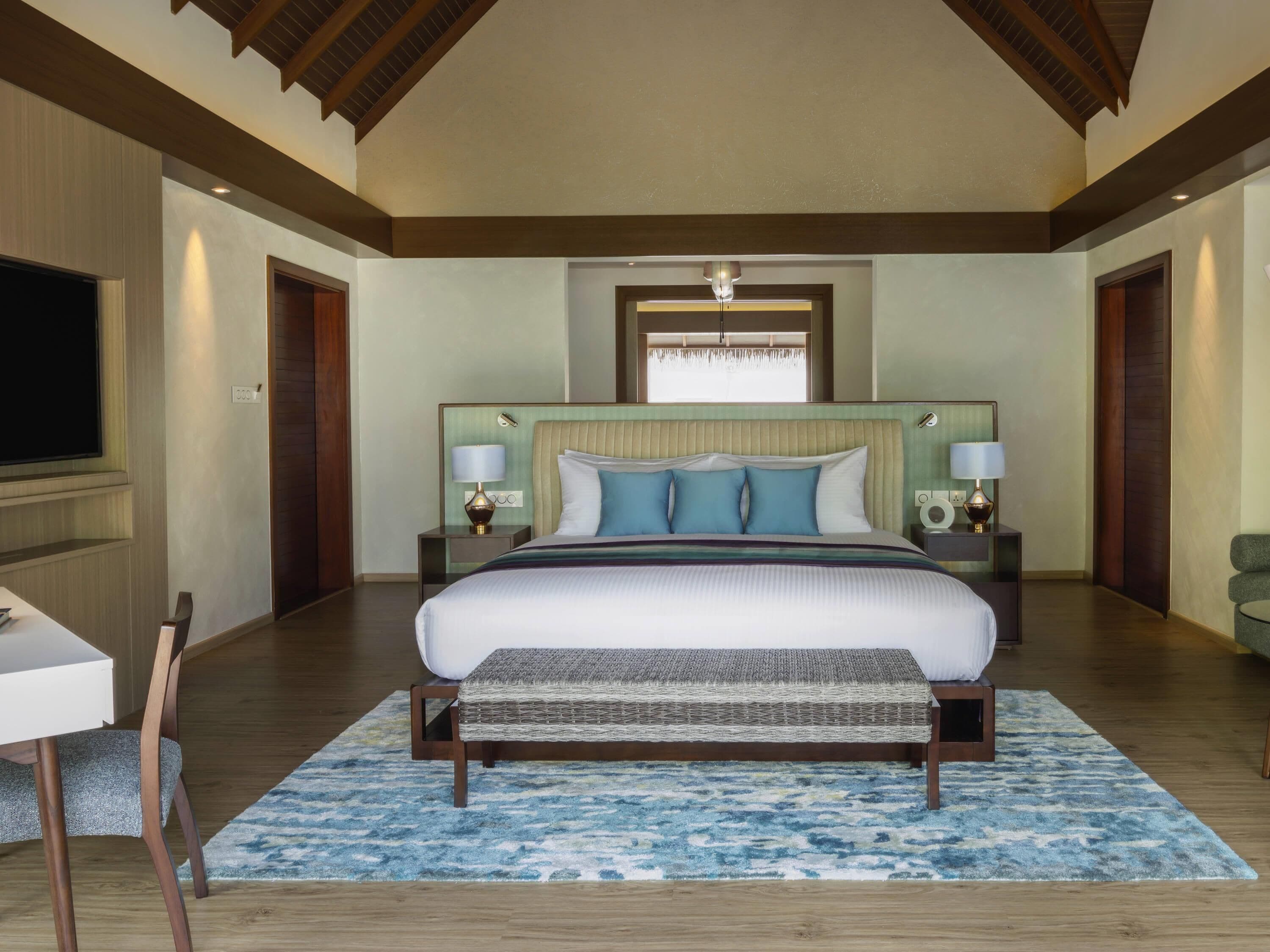 Villa, Terraza, junto a la playa | Ropa de cama de alta calidad y minibar 