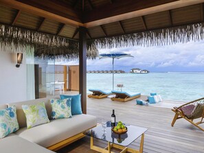 Stórt einbýlishús - útsýni yfir hafið - yfir vatni (Hammock) | Rúmföt af bestu gerð, míníbar, öryggishólf í herbergi, skrifborð