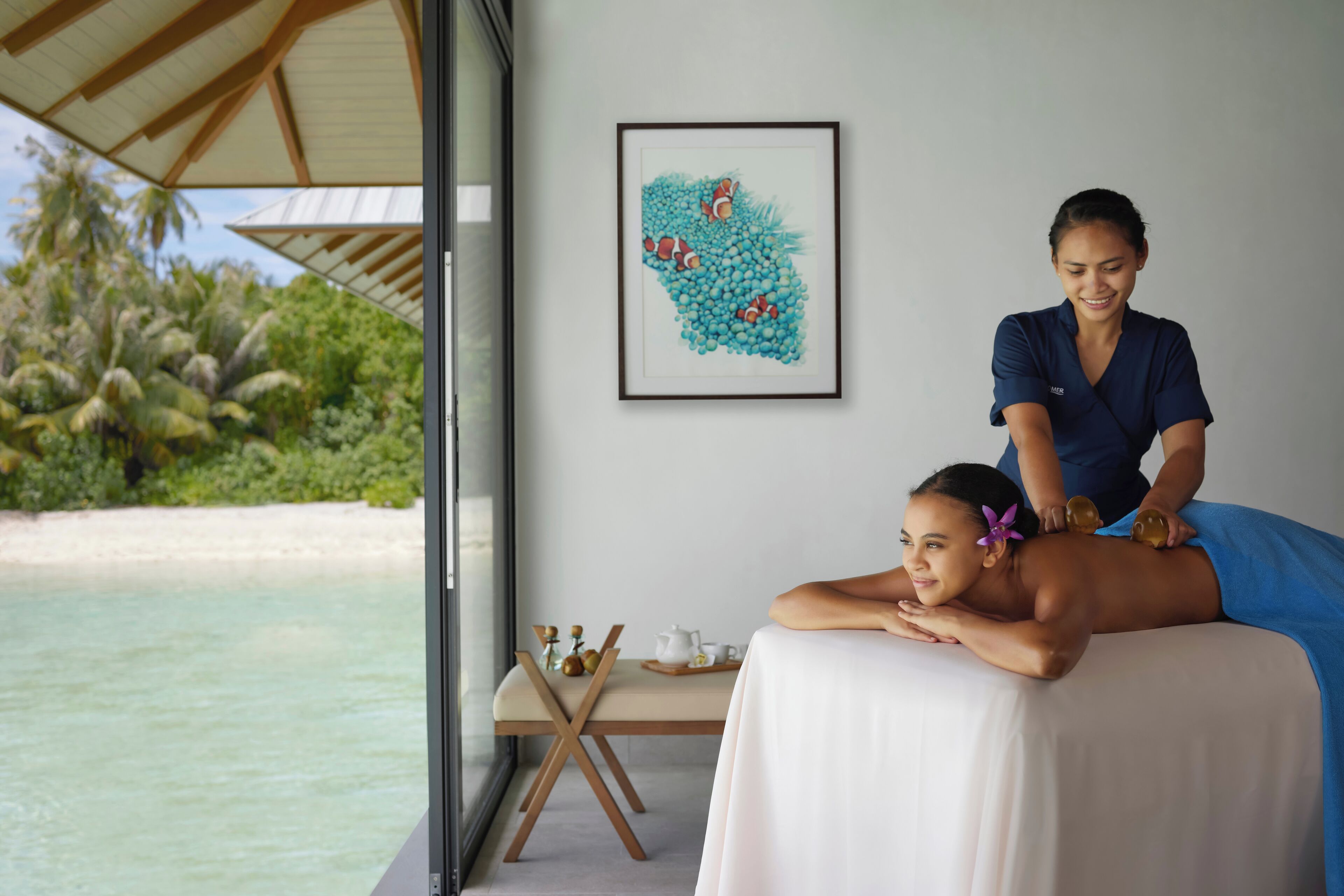 couples treatment room(s), sauna, hot tub, steam room, body treatments