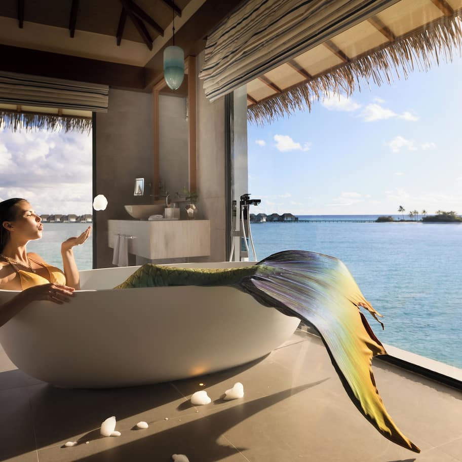 Room, 4 Bedrooms (Ocean Pool Retreat) | Bathroom | Separate tub and shower, rainfall showerhead, designer toiletries