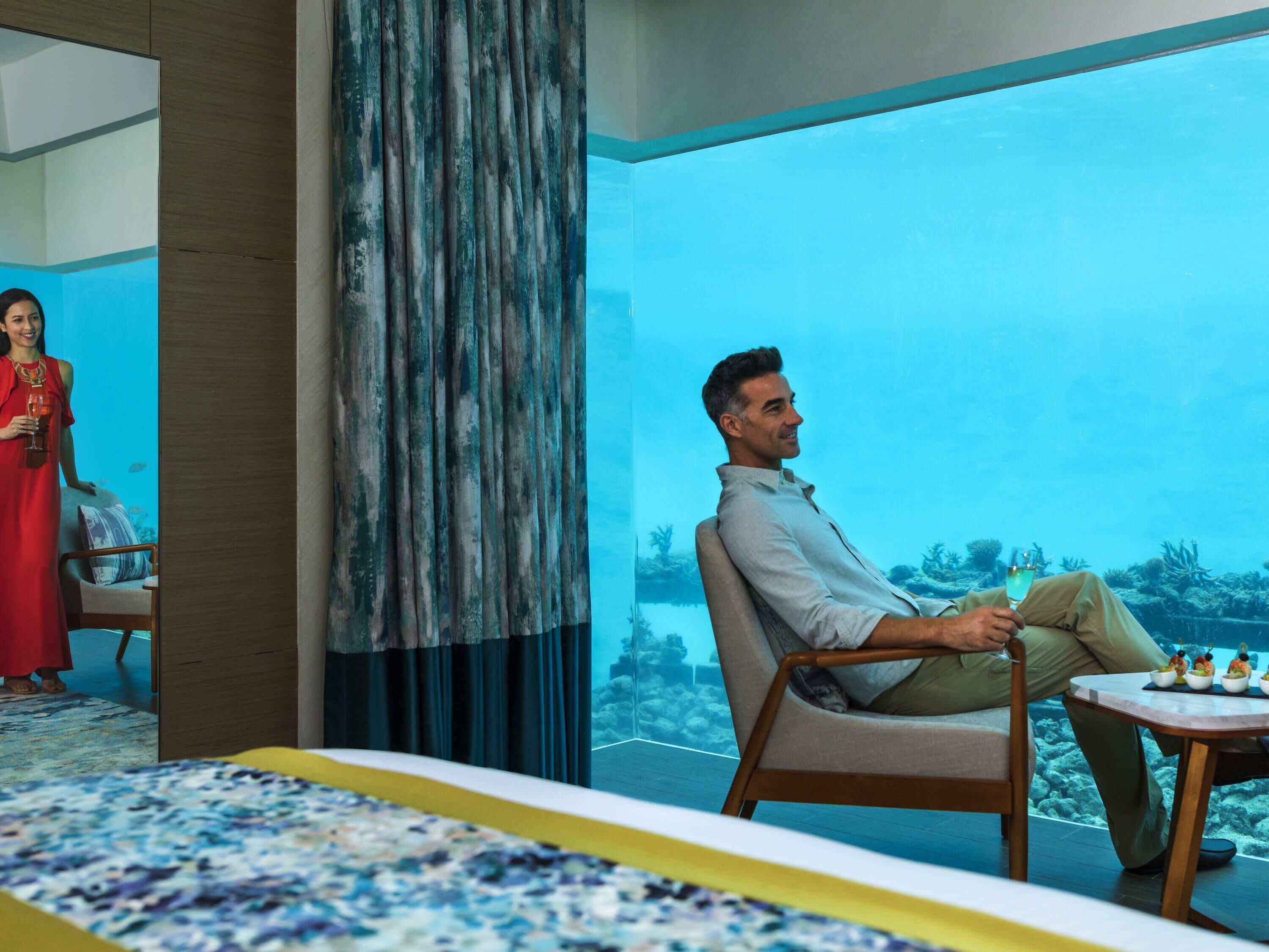 Villa (Aqua) | Premium bedding, minibar, in-room safe, desk