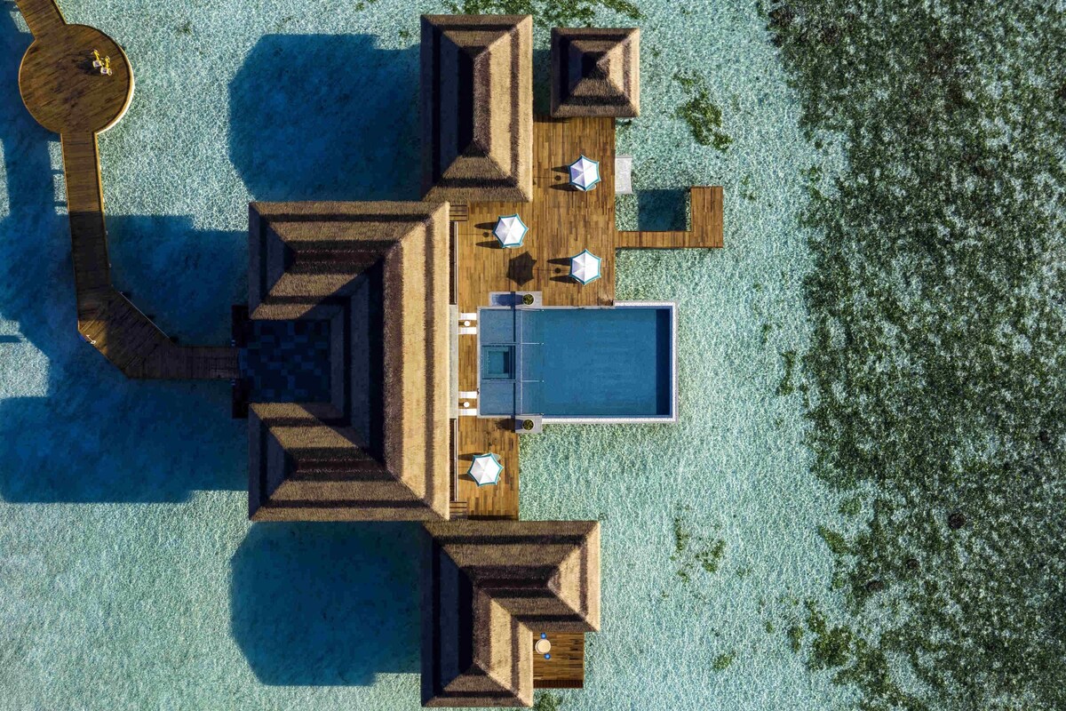 ルーム 4 ベッドルーム (Ocean Pool Retreat) | 高級寝具、ミニバー、セーフティボックス (室内)、デスク