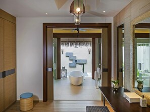 Family Villa, Private Pool, Beachfront | 1 bedroom, premium bedding, minibar, in-room safe
