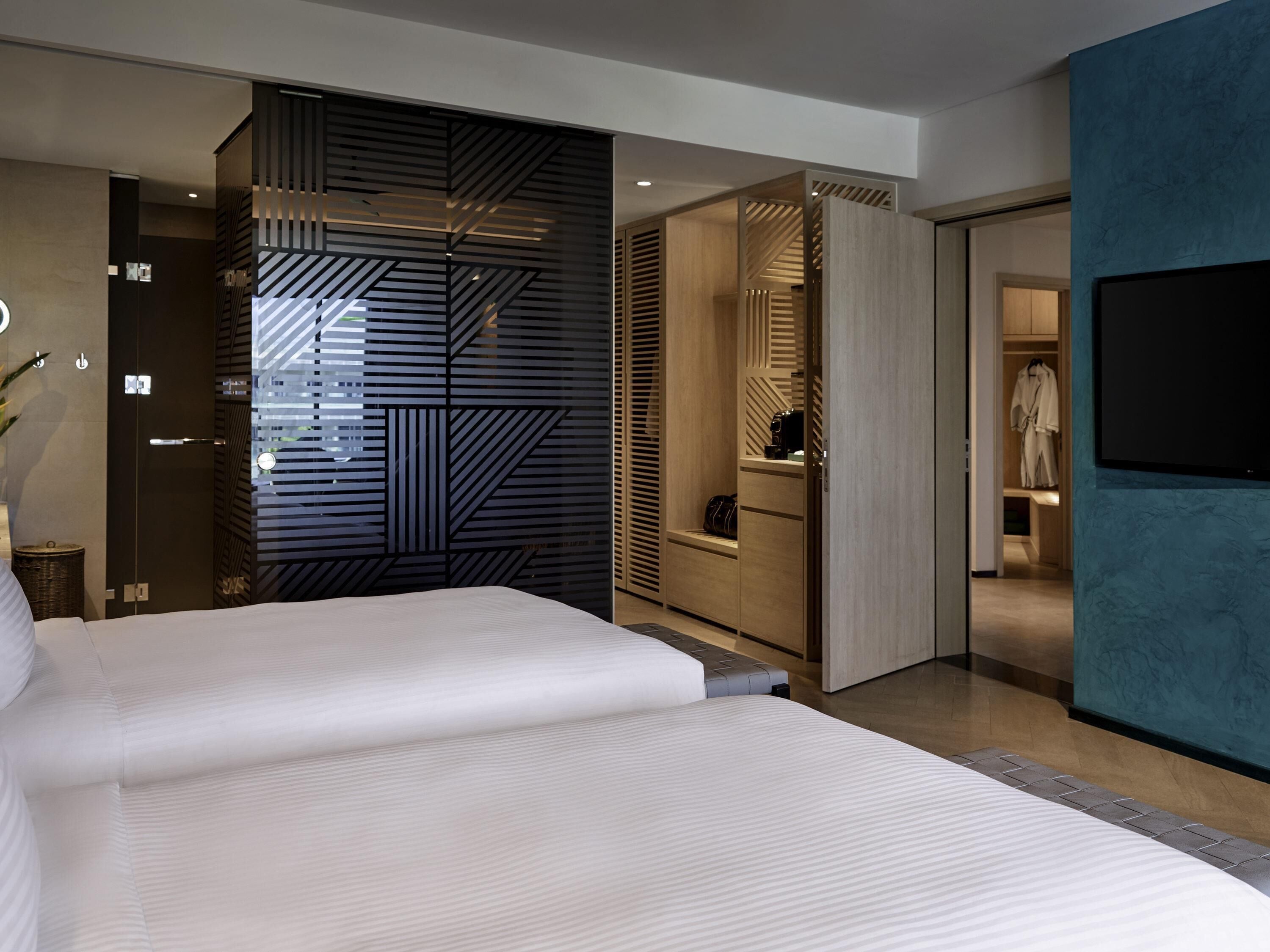 Hypoallergeen beddengoed, een minibar, een kluis op de kamer