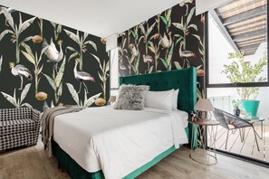 Premium bedding, down duvets, individually decorated - Illumé Urban Living - Apartments in the heart of Roma Norte (Mexico City)