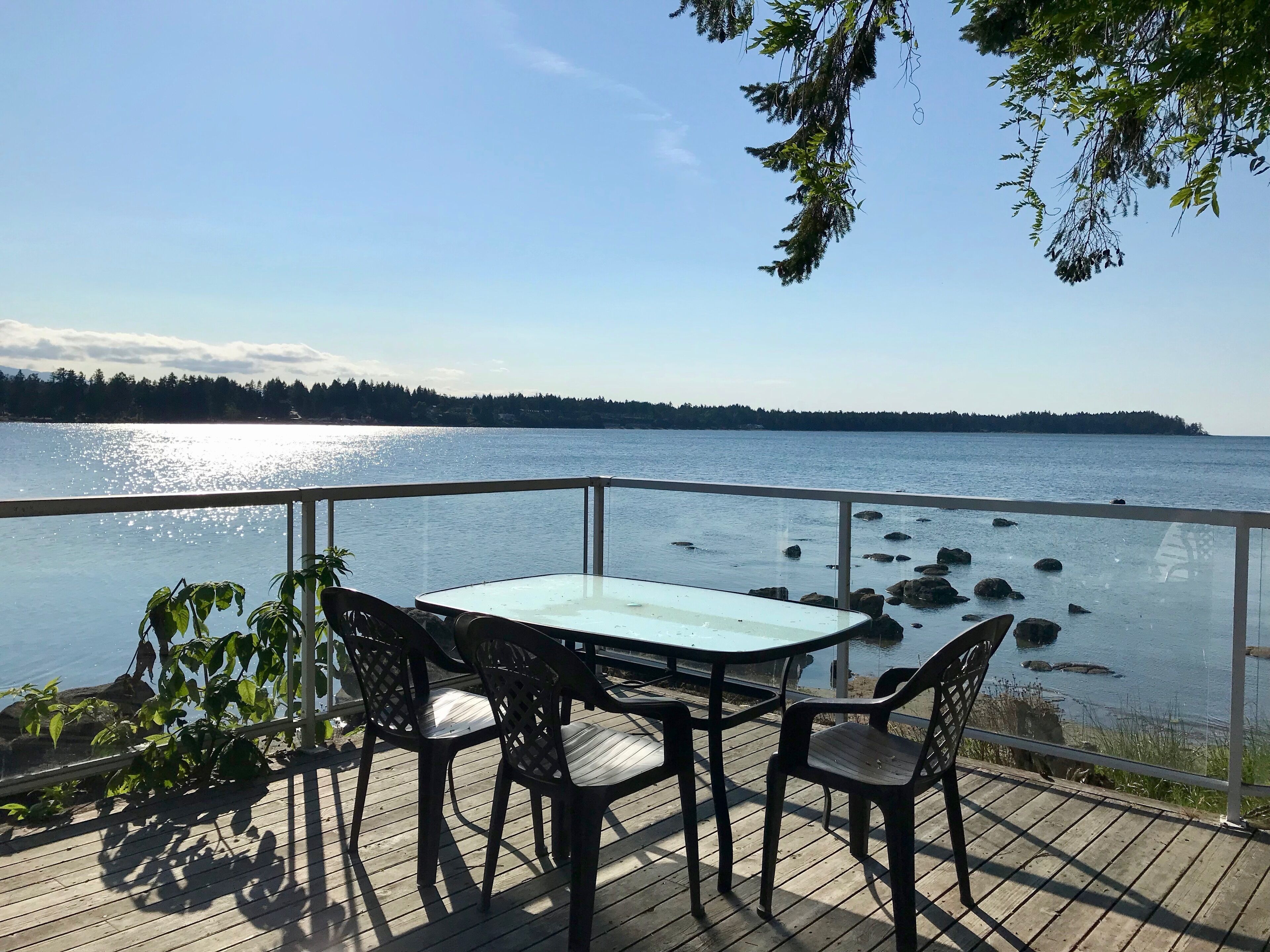Communal deck at the Point