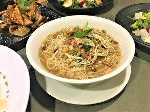 Breakfast, lunch, brunch served; Indonesian cuisine, garden views 
