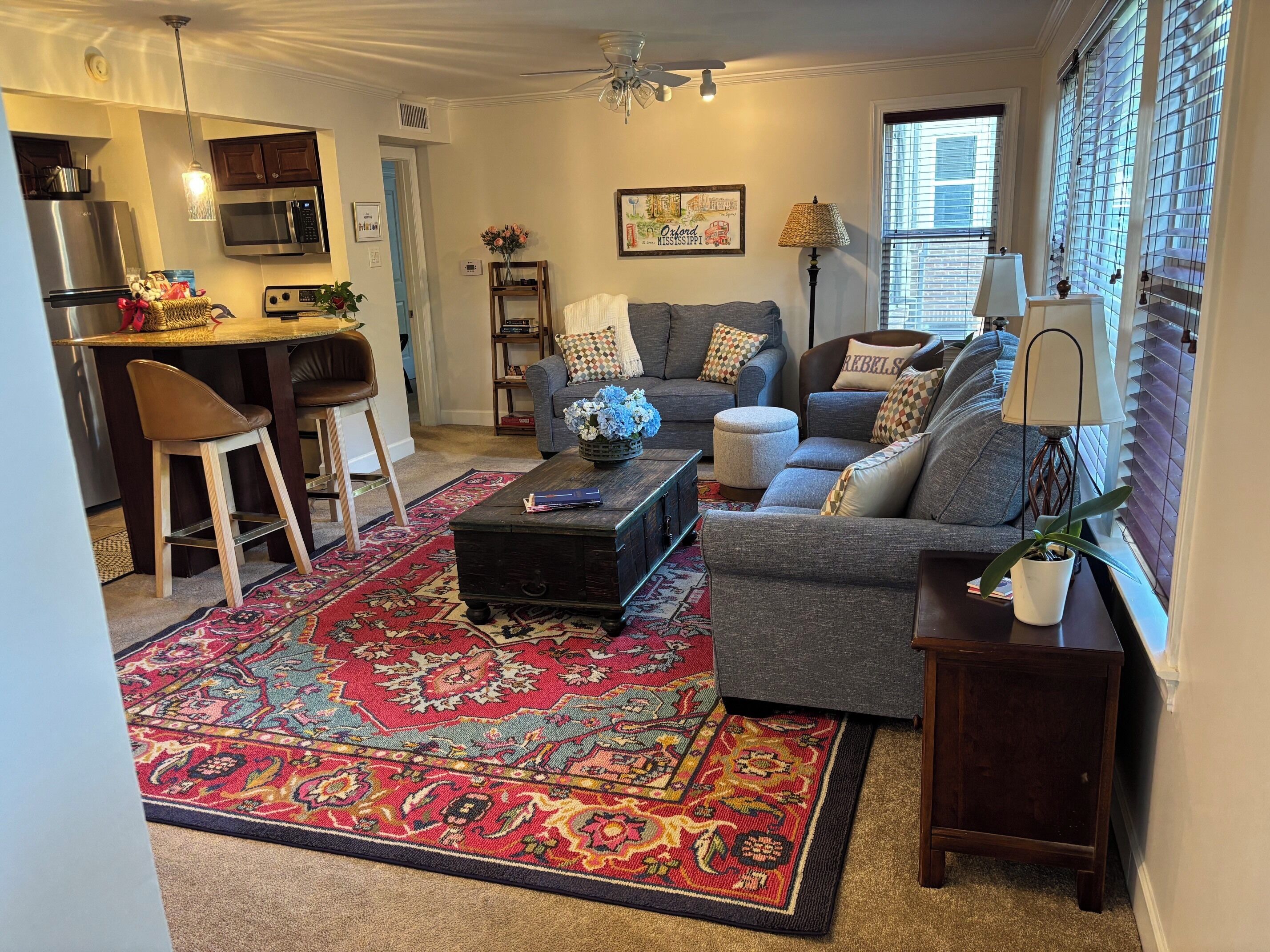 Living area from front door