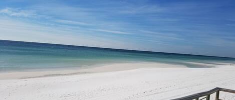 Beach nearby, sun-loungers
