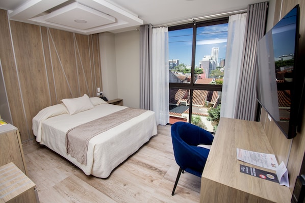 Kamar Single Eksekutif, 1 Tempat Tidur Double | Seprai premium, selimut bulu angsa, dan tempat tidur Select Comfort