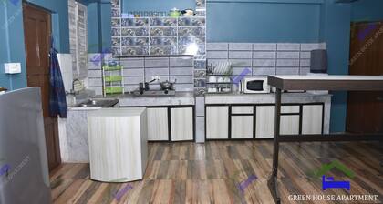 Single bedroom, living room, kitchen and bathroom