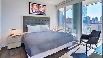 Premium bedding, pillowtop beds, in-room safe, individually decorated