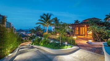 Front of property - evening/night