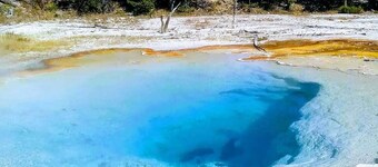 Authentic Island Park Log Cabin Experience in historic Mack's Inn