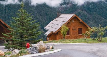 Chalet, Rez-de-chaussĂ©e, terrasse, cheminĂ©e ou poĂȘle Ă bois, parking, tĂ©lĂ©vision, casier Ă ski, 44mÂČ