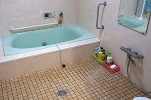 Free toiletries, hair dryer, slippers, electronic bidet