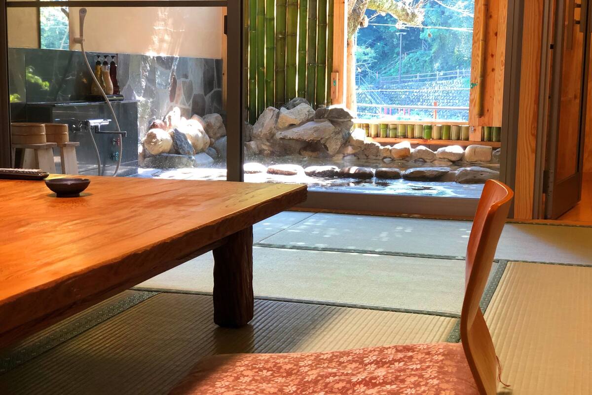 Room with Private Open-air Bath for 6 People | In-room safe, WiFi (free)