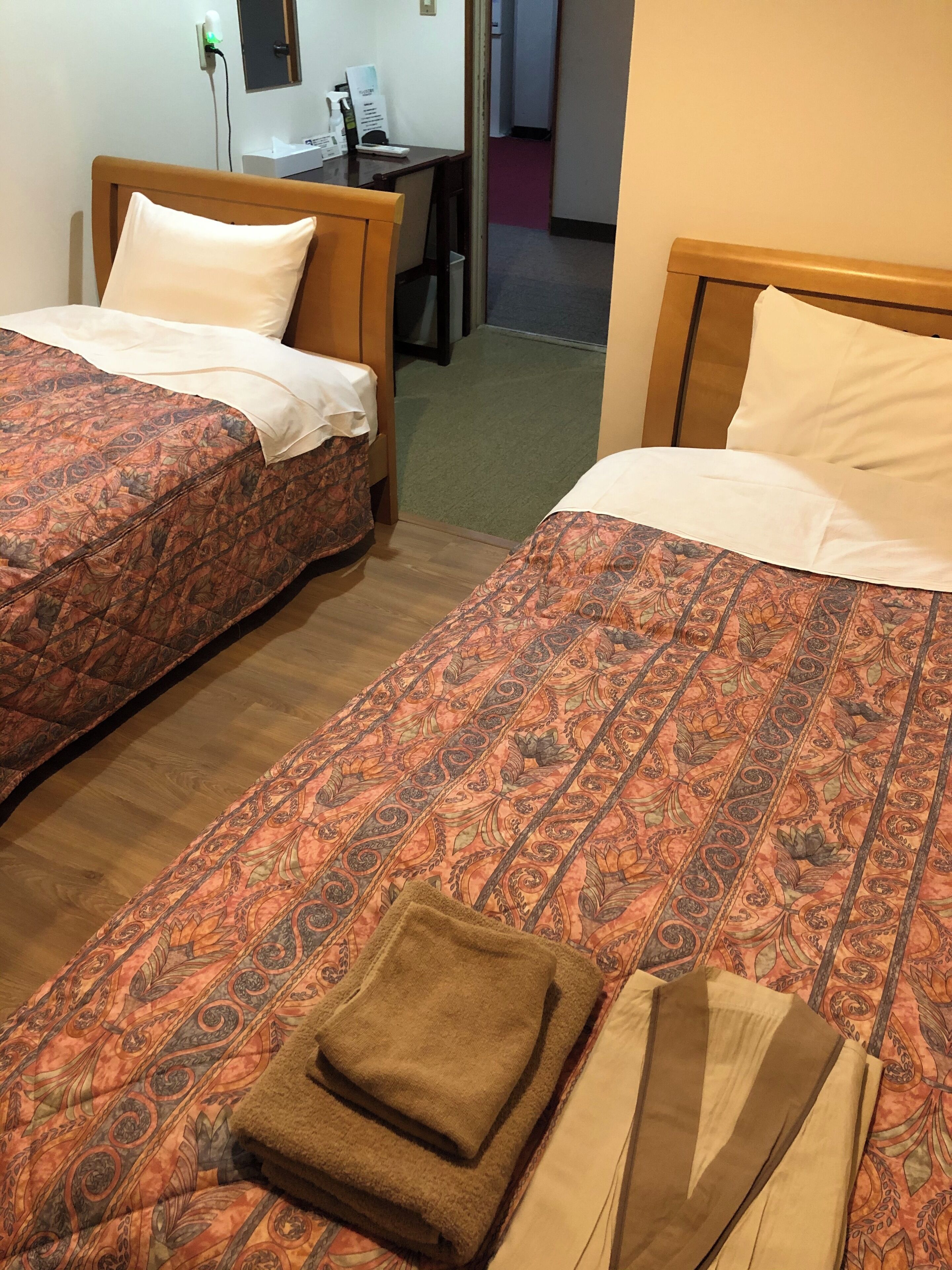 Free WiFi, bed sheets