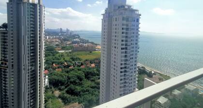 456 Veranda Residence Pattaya Jomtien Sea View 1BR; Beachfront