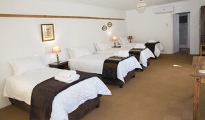 Family Room | Premium bedding, individually furnished, free WiFi, bed sheets - Roode Bloem Farm House (Graaff-Reinet)