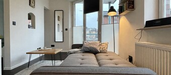 central apartment at Husum harbor with balcony