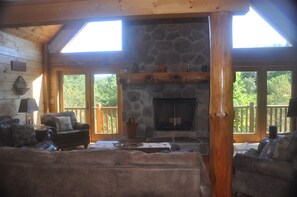Smart TV, fireplace, Netflix, Hulu