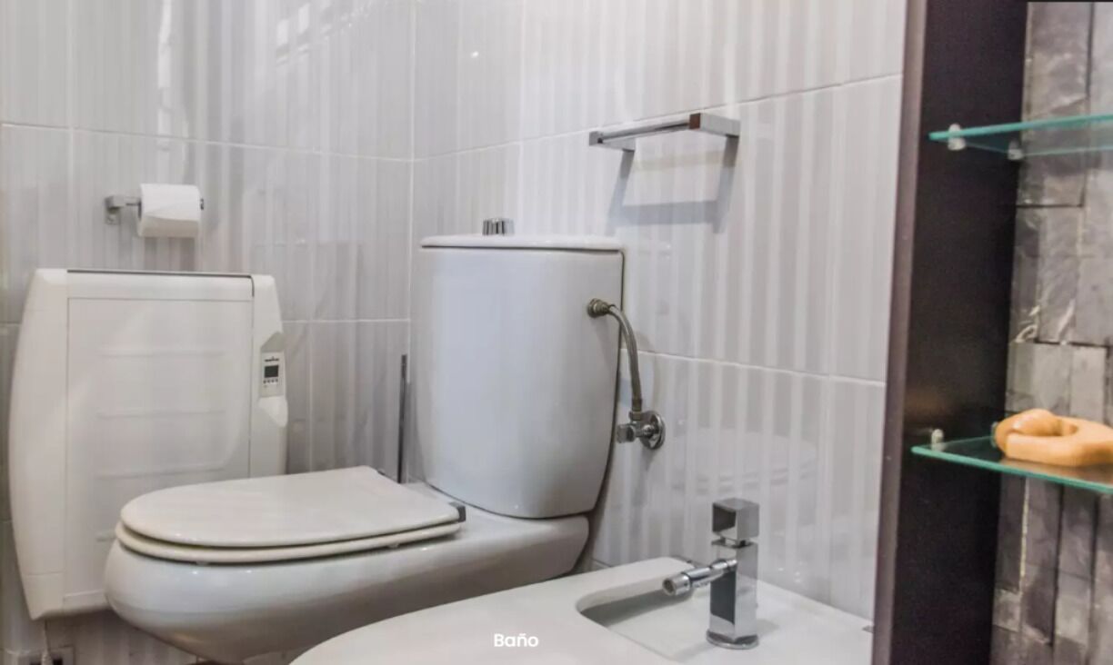 Combined shower/tub, jetted tub, hair dryer, bidet