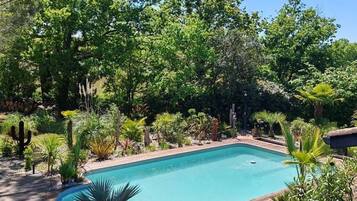 A heated pool