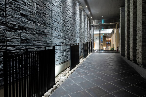 Majoituspaikan sisäänkäynti