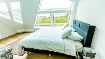 Cobertura superluxo | 3 quartos, roupas de cama premium, camas com colchões pillow-top