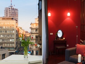 Appartement Ville, 1 chambre, terrasse, vue ville | Vue de la chambre