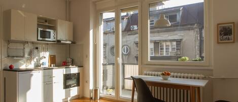 城市公寓, 1 间卧室, 露台, 城市景观 | 客房景观